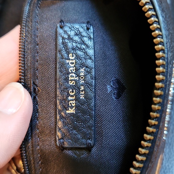 Kate Spade NY Jackson Black Pebbled Leather Crossbody Bag Purse Top Zip - Picture 12 of 12